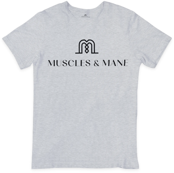 MUSCLES & MANE (youth/grey)
