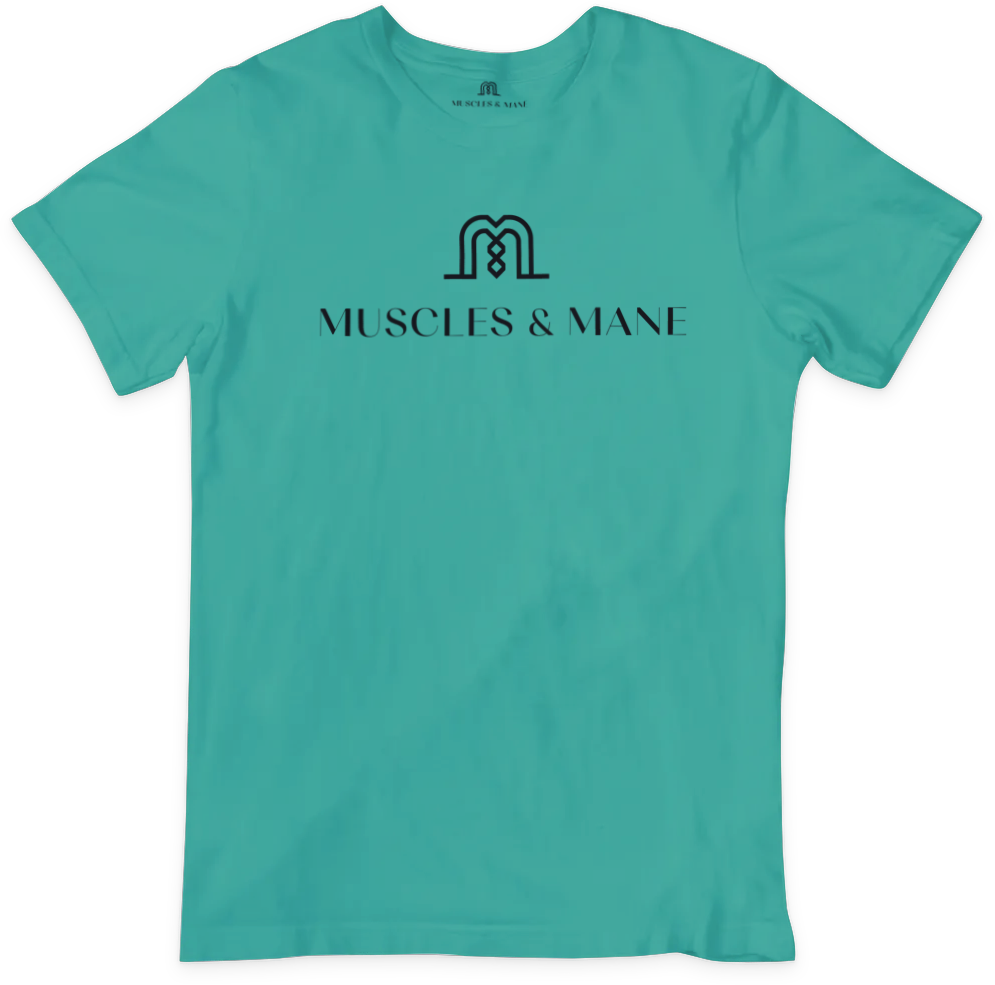 MUSCLES & MANE (youth/teal)