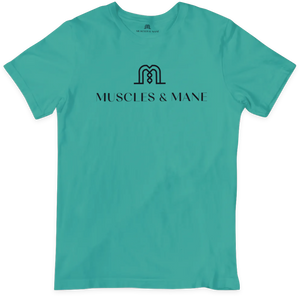 MUSCLES & MANE (youth/teal)